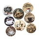 thumbnail image 5 of Paquete de 8 posavasos de madera, protector de mesa, 9,9 cm, para tazas, vasos, posavasos modernos, posavasos para bebidas de estilo rústico, bar y of, 5 of 5
