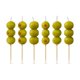 thumbnail image 1 of Vela Fred & Friends Forma de Aceituna, juego de 6, 5 cm, 1 of 6