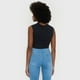 thumbnail image 2 of Polera Mujer Sin Mangas Crop Negro Corona, 2 of 5