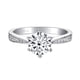 thumbnail image 1 of 1ct Moissanite Promise Ring - 925 Sterling Silver Engagement Ring for Weddings and Special Occasions - Choose from Multiple Colors - Perfect Gift for Your Loved One, 1 of 5