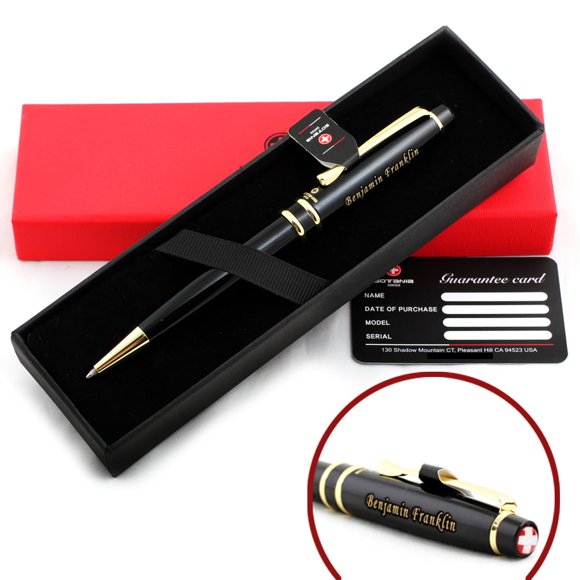 Bolígrafo rollerball Sotania Swiss de latón macizo recargable grabado
