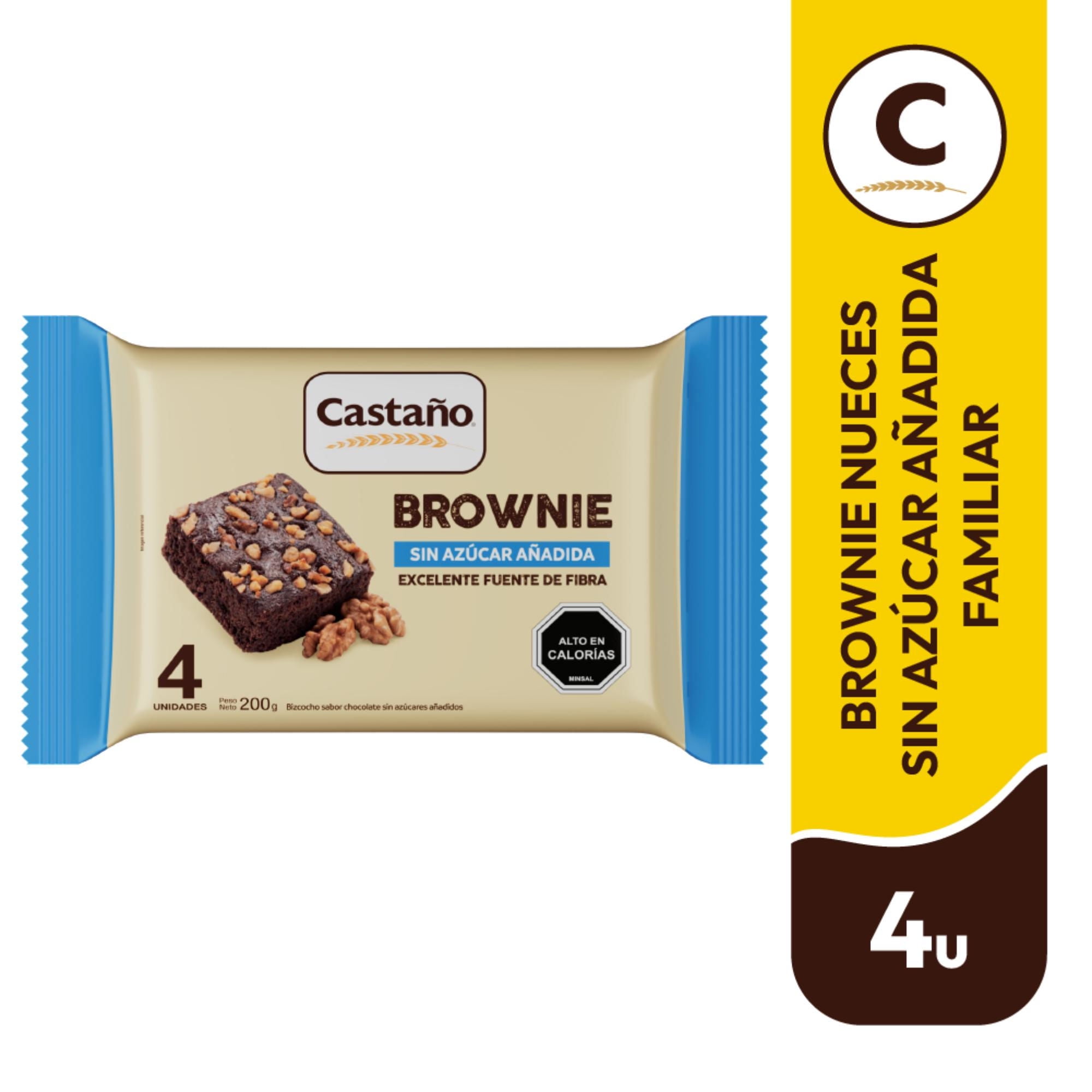 Brownie Nueces Sin Azúcar 200 g Castano