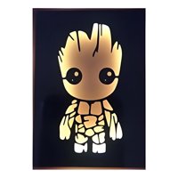Genérico - Cuadro Decorativo Artesanal Luminoso Figura Yo Soy Groot