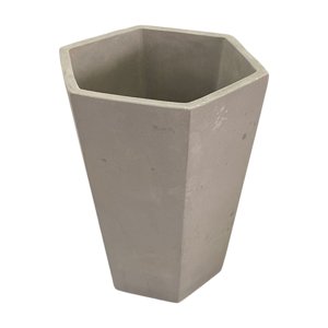Pottery - Maceta Cemento Hexagonal 17Cm - 642