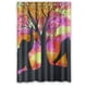 thumbnail image 1 of Cortina de ducha con diseño de elefantes y árbol negro, juego de cortinas de baño con ganchos, tamaño 48 x 72 pulgadas, 1 of 3