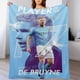 thumbnail image 4 of Kevin De Bruyne Manta de franela anti-pilling, suave, ligera, esponjosa y acogedora de lujo para hogar y cocina – Perfecta para niños y adultos, 76.2 cm × 127 cm, 4 of 6