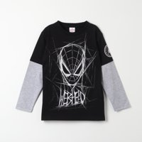 Polera Manga Larga Niño Spiderman Webhead Negro Marvel