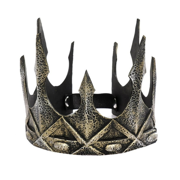 Disfraz Rey Adulto Corona De Rey Para Disfraz Medieval - Metal Dorado, Halloween Y Cosplay Juguetes Antes De Reyes