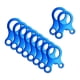 thumbnail image 4 of 10 Piezas 3 Agujeros Tienda Cuerda Sujetador Viento Cuerda Hebilla Tensor Azul, 4 of 5