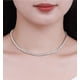 thumbnail image 4 of Collar de Diamante de Moissanita de 3 Mm Color D VVS1 Collar de Tenis de Diamante Collar de Moissanita de Plata Esterlina 925 para Hombre Mujeres con Certificado 15-21 In, 4 of 8
