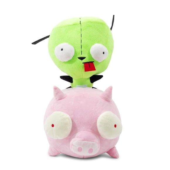 Peluche Nick Invader Zim GIR Montado en Cerdo de 25 cm