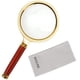 thumbnail image 1 of Lupa BASUNE 10X de 80 mm con mango de palo de rosa – cristal transparente, 1 of 8