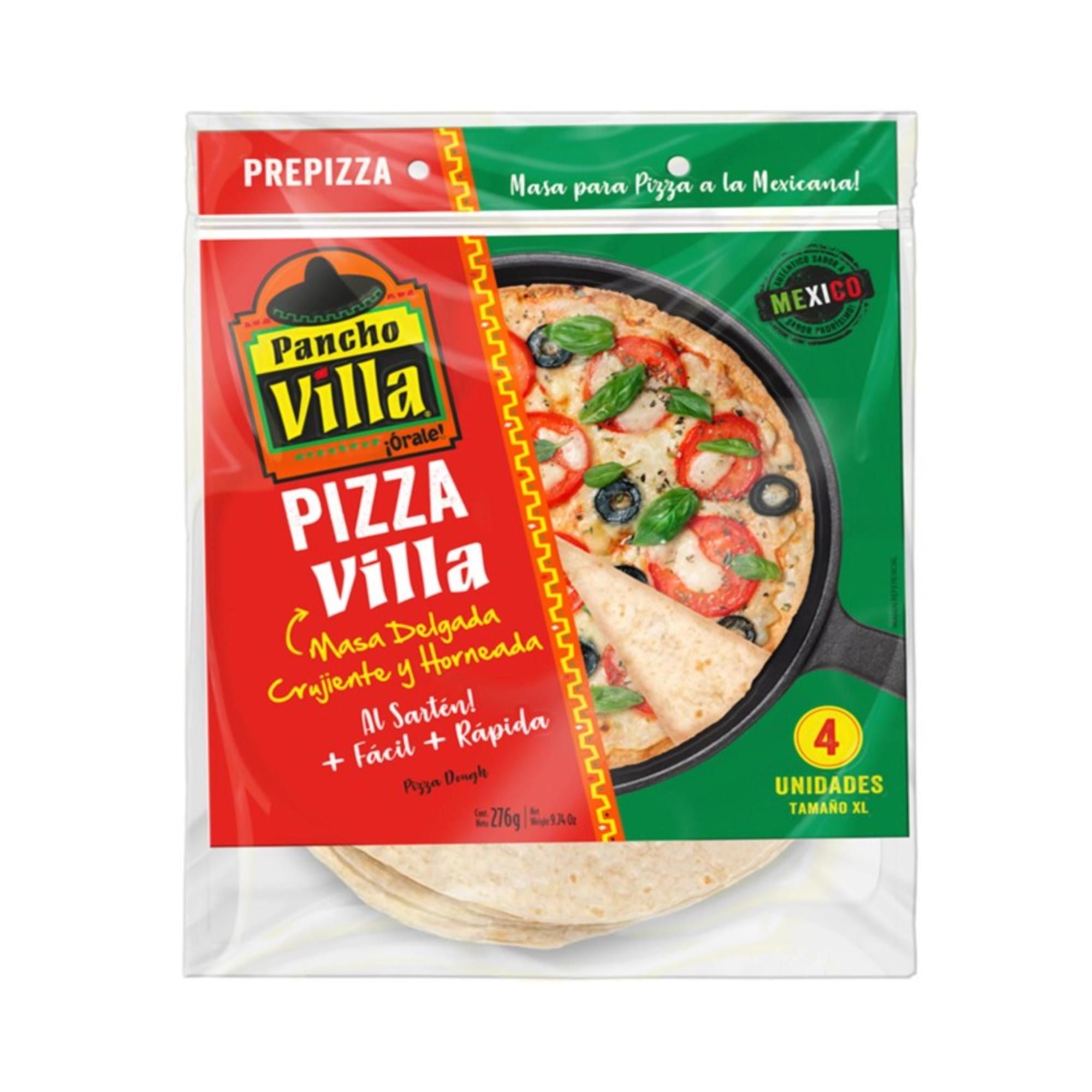 Masa Para Pizza Delgada Tipo Tortilla 4 Un 276 g Pancho Villa