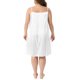 thumbnail image 3 of Agnes Orinda Conjuntos de Halloween Ropa interior de talla grande para mujer Camisón de encaje floral de satén Escote en V Camisón Ropa de dormir Vestidos para dormir 3X Blanco, 3 of 6