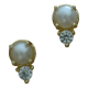 thumbnail image 2 of Aros Perla Oro 18kt Sobre Plata 925 Delicado Exclusivo Diseñ, 2 of 3