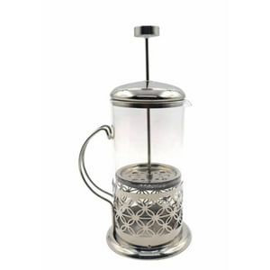 Tomasstore - Tetera Cafetera De Vidrio Francesa 1000Ml Acero Inoxidable