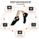 thumbnail image 5 of Calcetines de yoga gruesos profesionales para mujer con agarres y correas antideslizantes, ideales para pilates, ballet, danza y entrenamiento descalzo., 5 of 6