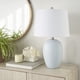 thumbnail image 1 of Maceta De Cerámica Azul Costero De 58 Cm De Lamp Home Pantalla Blanca, 1 of 6