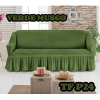 Angeles Del Hogar - Funda Cubre Sofa Sillon Cuadrille Turco 3 Cuerpos