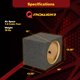 thumbnail image 3 of Caja para Subwoofer Q Power 30 cm Sellada de Alta Resistencia, 3 of 9
