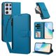 thumbnail image 2 of Funda con Billetera para [Samsung Galaxy S21 Ultra] con Bolsillo Zipper y Tarjetero Azul lago, 2 of 6
