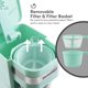 thumbnail image 2 of Cafetera Elite Gourmet EHC117M con taza térmica de 400 ml, color menta, 2 of 7
