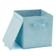 thumbnail image 3 of Xiao Hua Caja de Cesta de Tela Plegable de 4 Piezas, Caja de Cubo de Almacenamiento Plegable, Adecuada para Estantes de Juguetes de Jardín de Infancia (13 x 15 x 13 inches) Azul Cielo, 3 of 4
