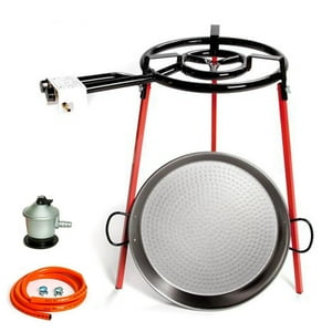 Vaello - Set Paellero 46 Cm + Quemador 40 Cm Y Soporte