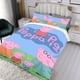 thumbnail image 3 of Peppa Pig Conjunto de sábanas temático, trío de piezas, cómodo y amigable con la piel, diseño único, regalo de decoración para el hogar para familiares, amigos y fans, 90 cm * 190 cm, 3 of 6