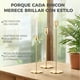 thumbnail image 5 of Candelabro 3 Piezas Porta Vela Centro De Mesa Clasic Gold, 5 of 6