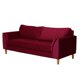 thumbnail image 2 of Sofa Velvet Milan 3 Cuerpos Burdeo, 2 of 4