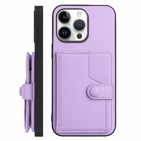 Foxdock Funda Para Iphone 16 Pro Max Con Bloqueo Rfid - Diseño Elegante Con Cierre De Botón