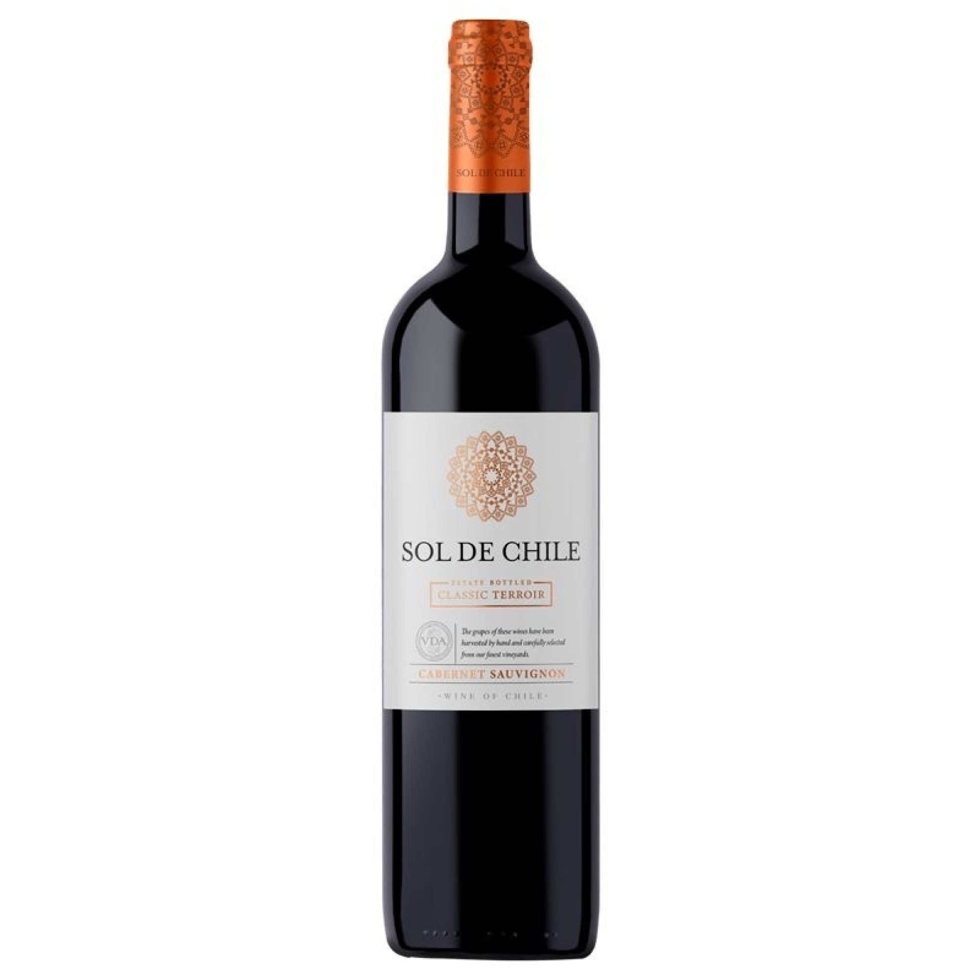 Vino Tinto Cabernet Sauvignon Botella 750 ml Sol de Chile