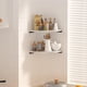 thumbnail image 4 of Estantería de esquina JJL, de pared, 2 niveles, color blanco, 4 of 6