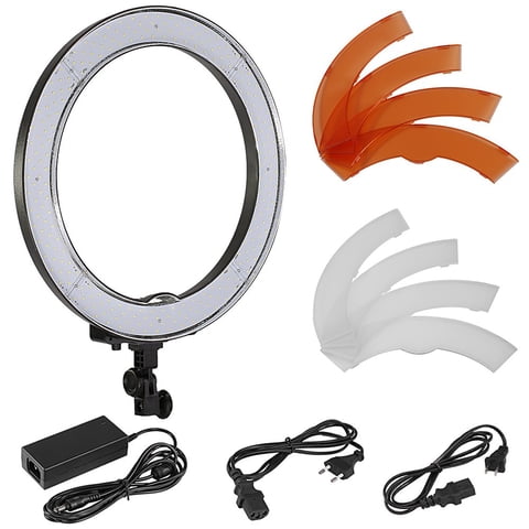 Neewer - Ring Light Newer De 18 Pulgadas, 55 W, Regulable, 500 K, Con Filtro De Color