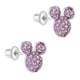 thumbnail image 2 of Aros Minnie plata 925 con circones magenta para niñas, 2 of 2