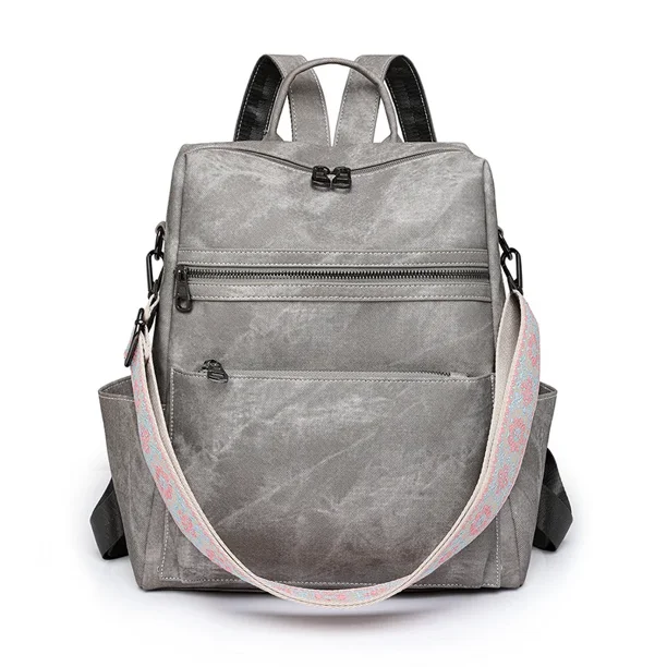 Fashion Multipurpose Women's Backpack Lightweight Girls Retro Backpack Large Capacity Leisure Travel Dual-purpose Shoulder Bag