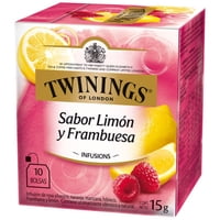 Infusión Sabor Limón Y Frambuesa Caja 10 Un Twinings