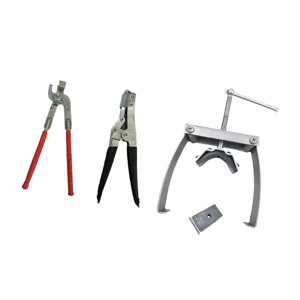 Magideal - Juego De 3 Alicates Para Reparación De Radiadores Alicates Para Abrazaderas De Radiador Alicates Para Cerrar Pestañas Alicates Para Levantar Pestañas