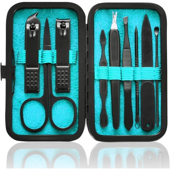 Set Manicure HANTEKAS 9 Piezas Acero Inoxidable