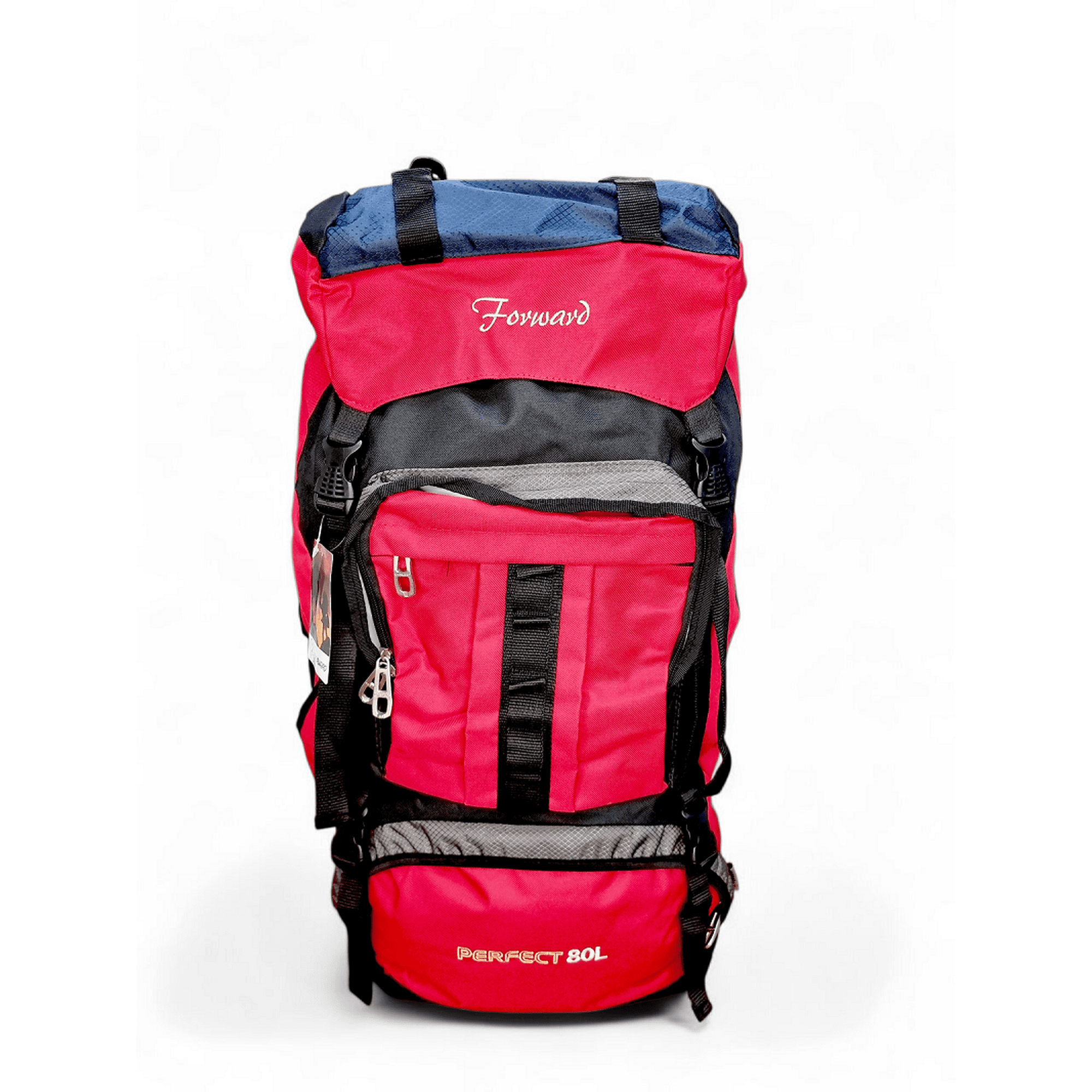 Forward - Mochila 80 Litros Rojo Con Negro Y Azul 60x40x20 Cm