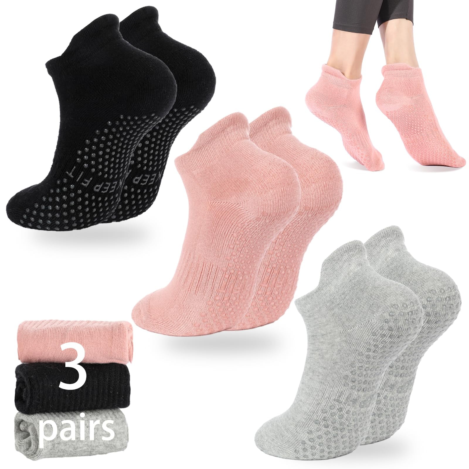 Calcetines De Pilates Loudashuaiqi Y Accesorios De Yoga Para Mujer