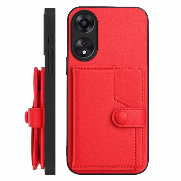 FOXDOCK Funda para OPPO A79 5G con Bloqueo RFID - Diseño Elegante con Cierre de Botón
