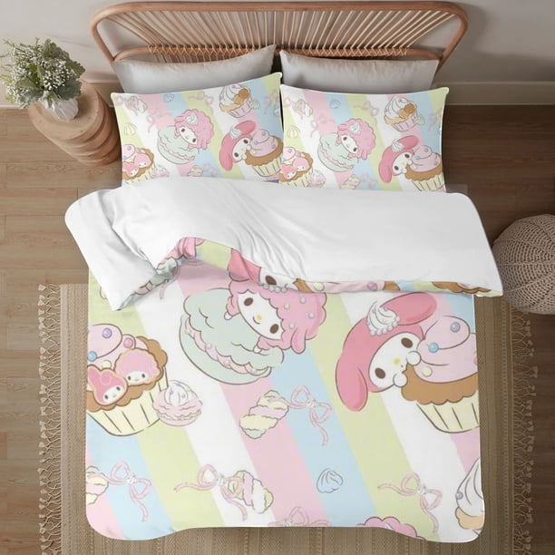 My Sweet Piano 3-Piece Bedding Set For Kids Boys Girls Adult Cartoon Warm Cute Fashion Holiday Present Gift Bed Sheets