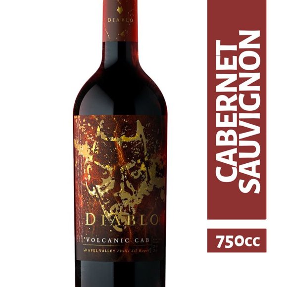 Vino Tinto Diablo Cabernet Sauvignon Premium Botella, 750 ml