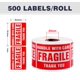 thumbnail image 4 of Pegatinas frágiles LuckyGuard Handle with Care, 500 etiquetas de 2 x 3 cm, 4 of 7