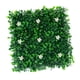 thumbnail image 1 of Panel De Pared De Plantas Artificiales, Telón De Fondo Verde Falso Para Jardín, Interior, Exterior, Verde, Blanco, 1 of 5