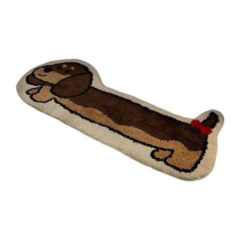 Bothyi - Alfombra De Perro Salchicha Antideslizante Para Decoración Del Hogar, Alfombra De Piso De Animales Para La Sala De Juegos Junto A La Cama Del Hogar