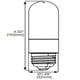thumbnail image 4 of Paquete de 6 bombillas Satco S11218 8T10/LED/HL/30K/FR/ND/CD, 4 of 5