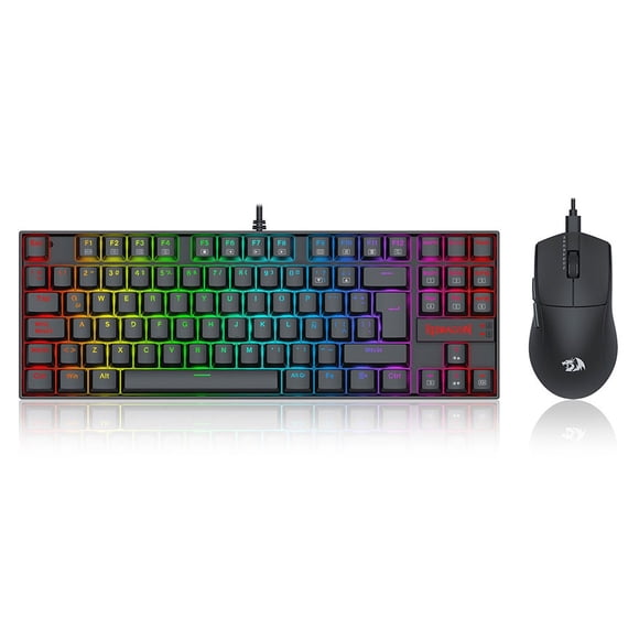 Kit Gamer Redragon Teclado Kumara K552 RGB + Mouse King M724 1KHZ Cableado Negro